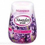 Освежитель воздуха для туалета Sawaday Аромат белой и лиловой лаванды, 140 гр.
