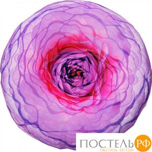 Подушка игрушка «Цветы» (Ап18цве07, 33х33, Фиолетовый, Кристалл, Микрогранулы полистирола)