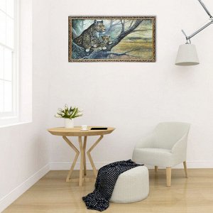 Гобеленовая картина "Дикие кошки" 65х123 см
