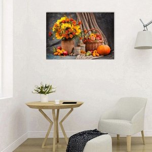 Картина на подрамнике "Осеннее настроение" 50*100 см