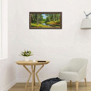 Картина "Мостик в лесу" 40х77 см