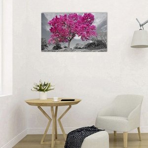 Картина на холсте "Цветущее дерево" 60*100 см