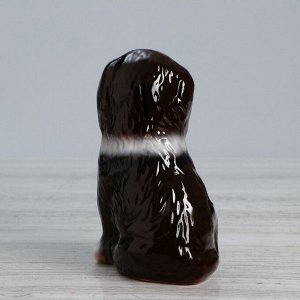 Копилка "Собака Бетховен", глянец, коричневая, 19 см, микс