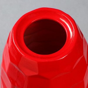 Ваза напольная "Сара", цвет красный, 43 см, керамика