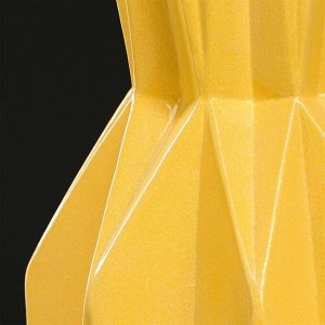 Ваза напольная "Кристалл", жёлтая, 50 см, керамика
