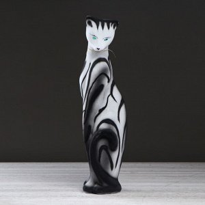 Копилка "Кошка Багира", флок, серый тигр, 64 см