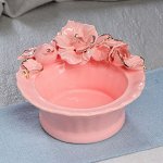 Конфетница &quot;Ромашка&quot;, розовая лепка, цветы, 9 см, микс