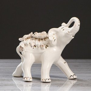 Статуэтка "Слон", белая лепка, керамика, микс