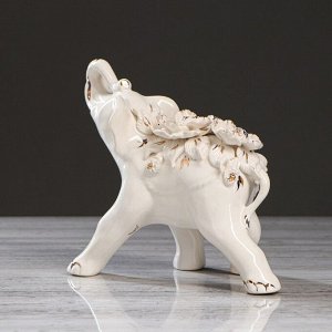 Статуэтка "Слон", белая лепка, керамика, микс