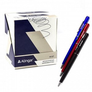 Ручка шариковая, автоматическая, Alingar, &quot;Гармония&quot; синяя, 0,7 мм., цветной корпус