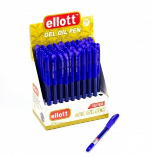 Ручка шариковая, синяя, 0,7 мм., чернила на масляной основе,резиновый грип,тонированный пластиковый корпус