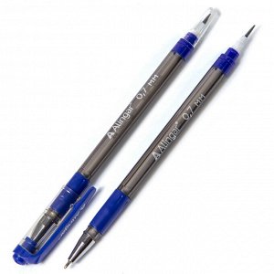 Ручка + карандаш шариковая, Alingar, синяя, 0,7 мм., игольчатый наконечник, тонированный пластиковый корпус