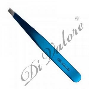 Пинцет 103-006 BLUE скошенные кончики 9,5см (голубой)