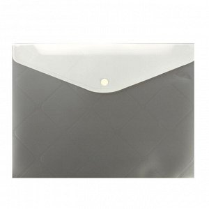 Папка-конверт на кнопке Sahand, A4, 240*330, 160 мкм, карман для ручки, дополн. внешний карман, ассорти, матовая, "Diamond"