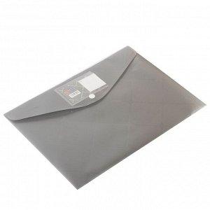 Папка-конверт на кнопке Sahand, A4, 240*330, 160 мкм, карман для ручки и визитки, ассорти, матовая, с глянцевым рисунком, "Diamond"