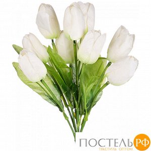 Цветок искусственный "тюльпаны" высота=34 см.100% полиэстр (мал-120/кор=600шт.)