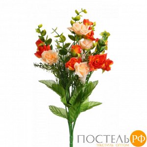 Цветок искусственный "чайная роза" высота=31 см. (мал-300/кор=600шт.)