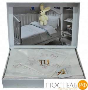 T1242T10002108 Комплект детского постельного белья Tivolyo home COUPLE BEBE розовый с покрывалом
