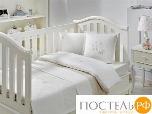 T1242T10001105 Комплект детского постельного белья Tivolyo home STORK BEBE бежевый с покрывалом