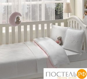 T1212T10524108 Комплект детского постельного белья Tivolyo home COUPLE BEBE розовый без покрывала