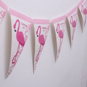 Гирлянда «Фламинго», 10 флажков