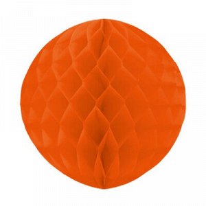 Шар бумажный оранжевый 30см/G