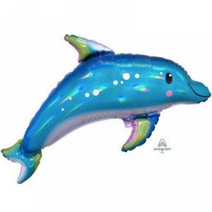 А ФИГУРА/P40 Дельфин голубой переливы