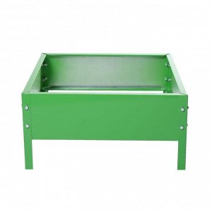 Клумба оцинкованная, 50x50x15 см, ярко-зелёная, Greengo