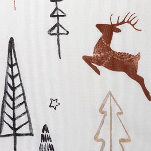 Скатерть новогодняя «Доляна» X-Mas 146x220± 3 см, 100% хлопок, рогожка 164 г/м²
