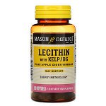Mason Natural, Лецитин с водорослями/витамином B6 плюс яблочный уксус, 100 мягких таб