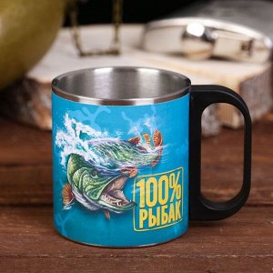 Кружка "100% рыбак", 200 мл