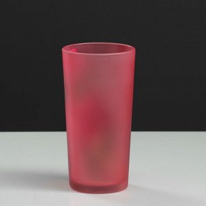 Набор для сока с подносом "Ирис" художественная роспись, 6 стаканов 1250/200 мл, красный