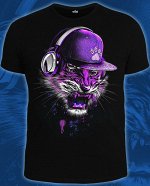 Футболки мужские DJ Tiger (Светится в темноте и ультрафиолете)