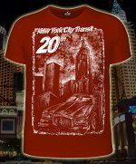 Футболки мужские New York City (Светится в темноте и ультрафиолете)