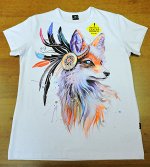 Футболки подростковые Лиса (Светится в ультрафиолете)