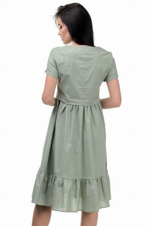 Платье «Анфиса», р-ры S-ХL, арт.405 оливка
