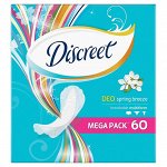 DISCREET Женские гигиенические прокладки на каждый день Deo Spring Breeze Multiform Trio 60шт