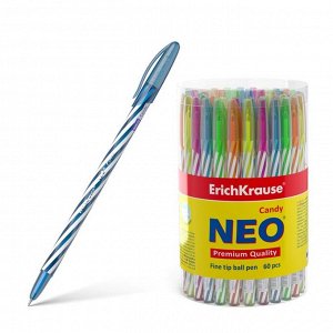 Ручка шариковая Erich Krause Neo Candy чернила синие 47550 ЦЕНА ЗА 1 ШТ!!!