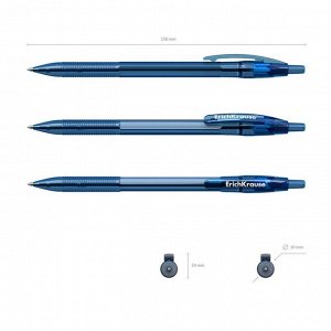 Ручка шариковая автомат ErichKrause "R-301 Original Matic" узел 0.7, чернила синие 46768