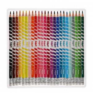 Карандаши 24 цвета, Maped Color Peps Oops, пластиковые, с ластиком, европодвес