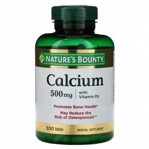 Nature&amp;#x27 - s Bounty, Кальций с витамином D3, 300 таблеток