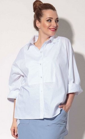 Рубашка Рубашка SOVA 11101 белый 
Состав ткани: ПЭ-15%; Хлопок-85%; 
Рост: 164 см.

Женская рубашка Смокинг выполненная из рубашечного турецкого хлопка! Рубашка-оверсайз идеальный вариант в сочетании