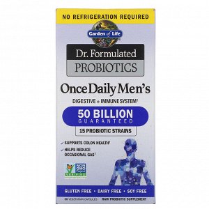 Garden of Life, Dr. Formulated Probiotics, Once Daily Men&#x27 - s, 50 Billion, 30 Vegetarian Capsules