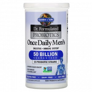 Garden of Life, Dr. Formulated Probiotics, Once Daily Men&#x27 - s, 50 Billion, 30 Vegetarian Capsules