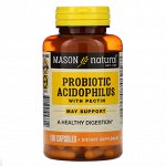 Mason Natural, Probiotic Acidophilus with Pectin, 100 Capsules