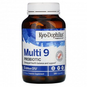 Kyolic, Kyo-Dophilus, Multi 9 Probiotic, 6 Billion CFU, 180 Capsules