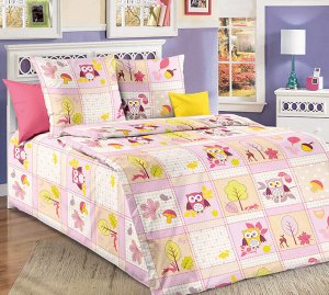 Простыня 100*150 см в детскую кроватку, бязь "Люкс" (Дорис, розовый)