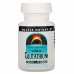 Source Naturals, Восстановленный глутатион, 250 мг, 60 таблеток
