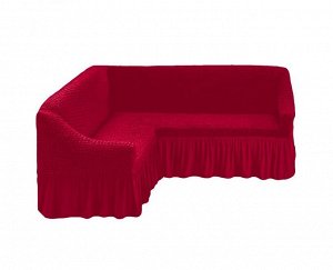 Чехол на угловой диван (левый угол) Katey цвет: бордовый (300 см)