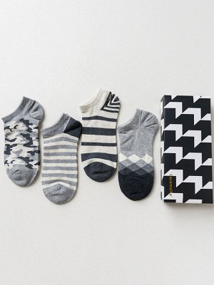 Набор мужских носков Tonya Цвет: Чёрно-Белый (38-43 - 4 пары). Производитель: Caramella